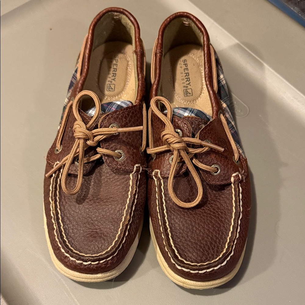 Sperry Dark Brown Leather Boat Shoes